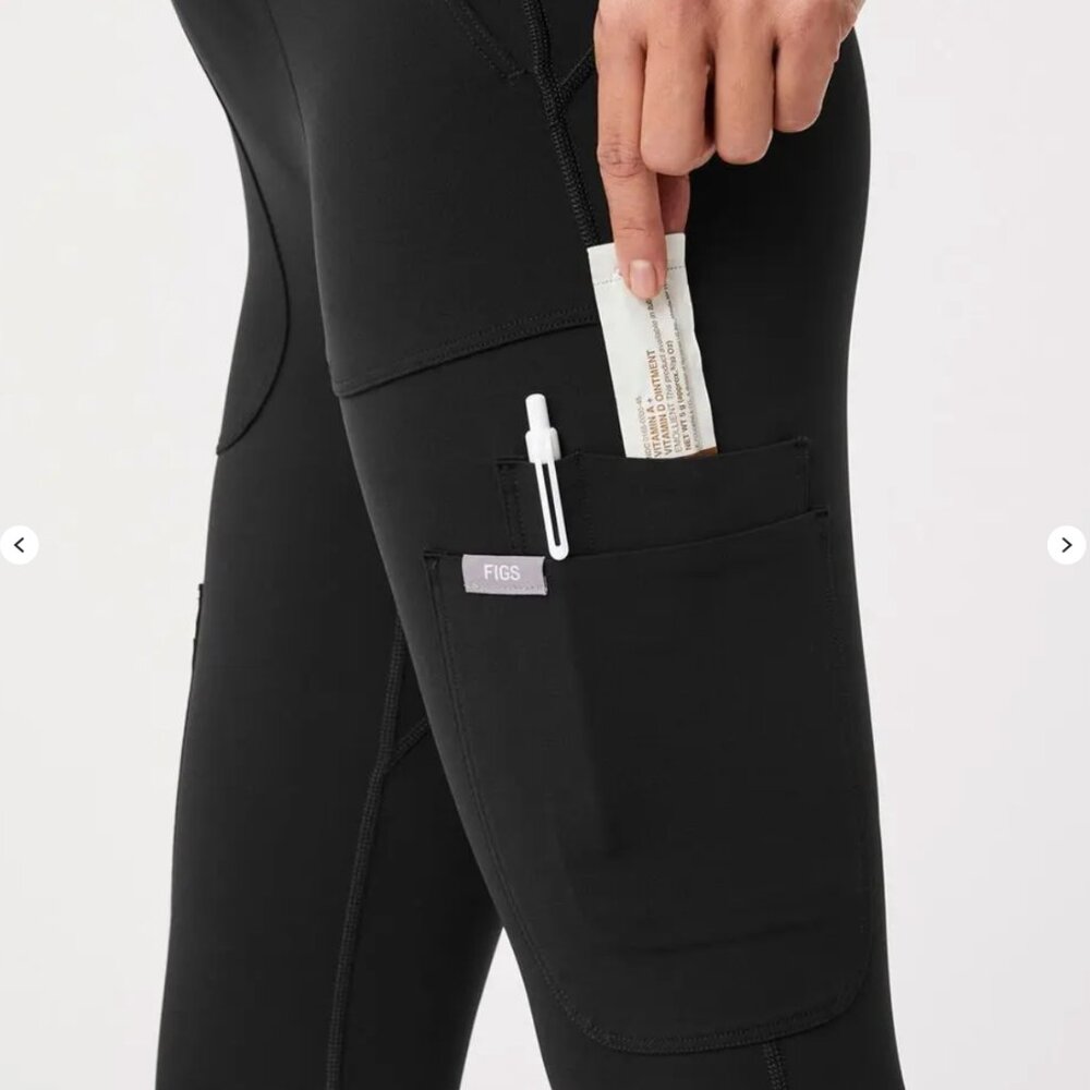 High Waisted Seville ScrubLegging™ - Black - Picture 7 of 8